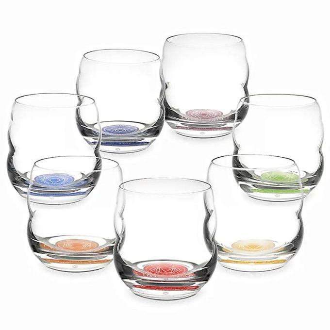 7  verres mythos chakras